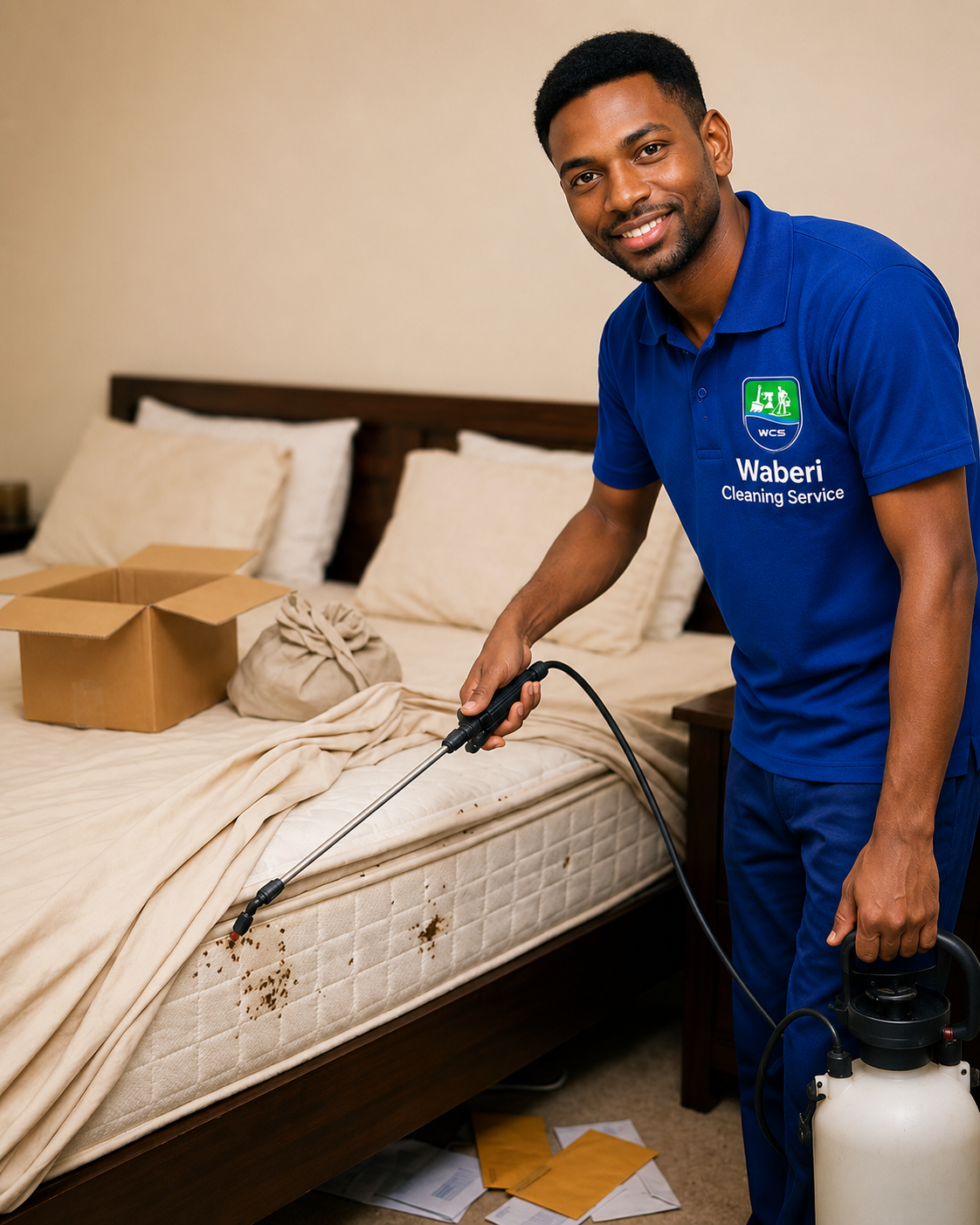 Waberi cleaning team at work